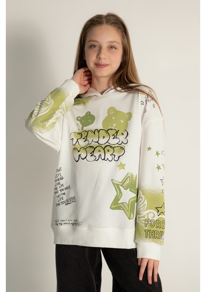 Dmb Boys & Gırls M 9587 Kız Over Sweat 9-14 Yaş