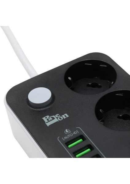 3'lü Priz 6 USB Coğaltıcı Akıllı Akım Korumalı Priz 3.4A modelleri
