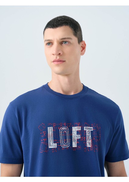 Regular Fit Lacivert Erkek T-Shirt LF2038726 fiyatları