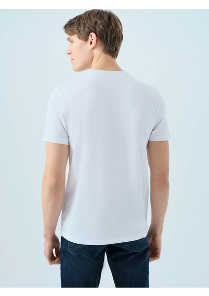 Regular Fit Beyaz Erkek T-Shirt LF2038590 fırsatları