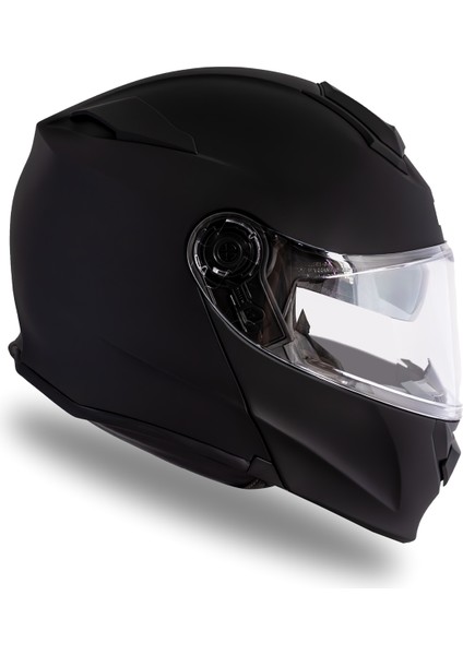 Delta Basic Siyah Çene Açılır Kask
