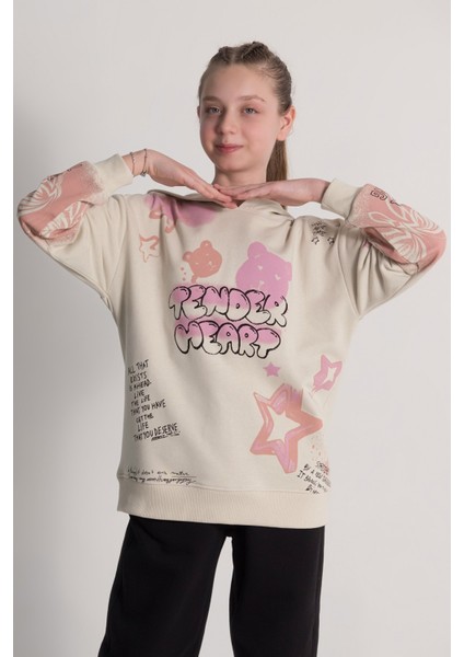 Dmb Boys & Gırls M 9587 Kız Over Sweat 9-14 Yaş