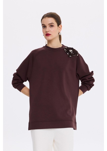Missemramiss 4631 Aksesuarlı Comfort Sweatshirt