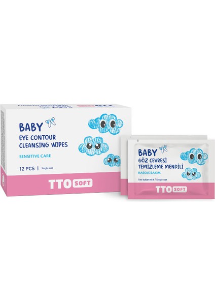 Tto Soft Baby Göz Çevresi Temizleme Mendili 12 Adet