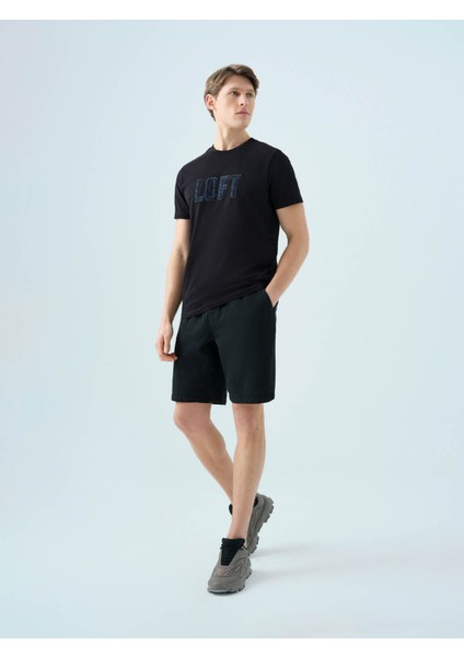 Regular Fit Siyah Erkek T-Shirt LF2038590 modelleri