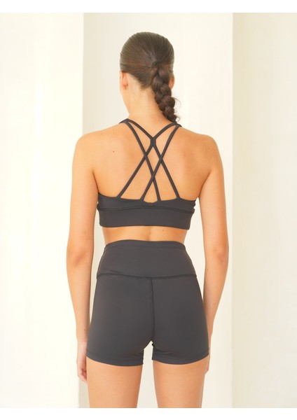 Samadhi Dikiş Detay Kısa Siyah Şort fırsatları