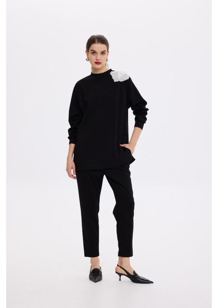 Missemramiss 4631 Aksesuarlı Comfort Sweatshirt