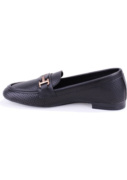 DZA07-1181122 Siyah Günlük Babet Kadın Ayakkabı modelleri