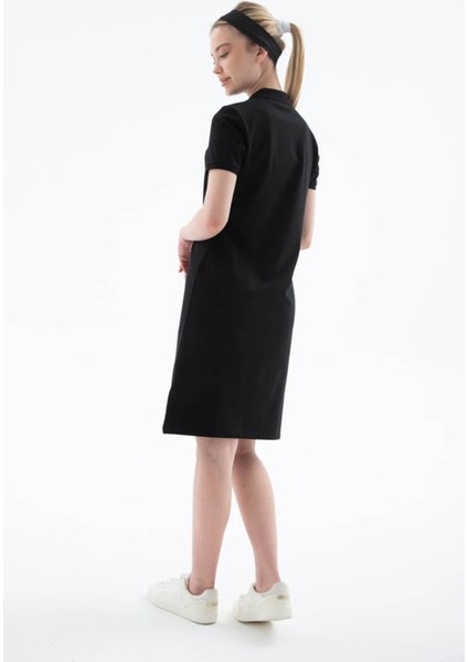Polo Yaka Siyah Kadın Elbise 25Y0499K1 modelleri