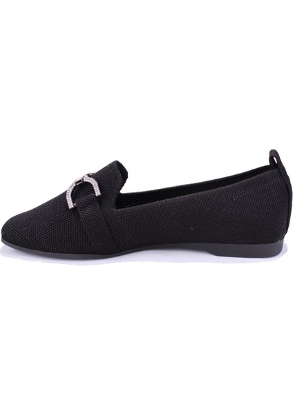 DZA07-1095213 Siyah Triko Günlük Babet Kadın Ayakkabı modelleri
