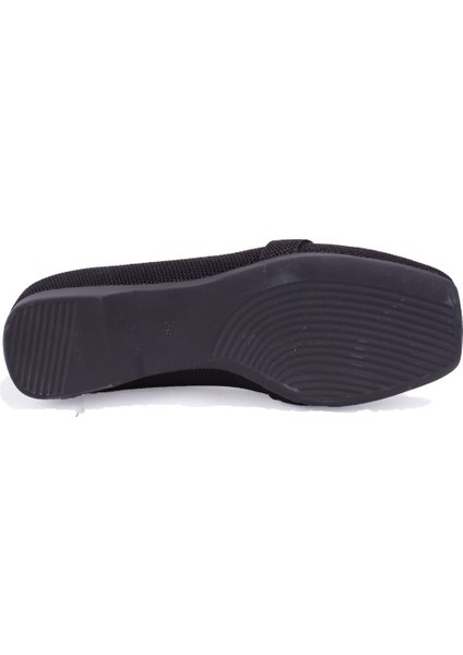 DZA07-1095213 Siyah Triko Günlük Babet Kadın Ayakkabı fırsatları