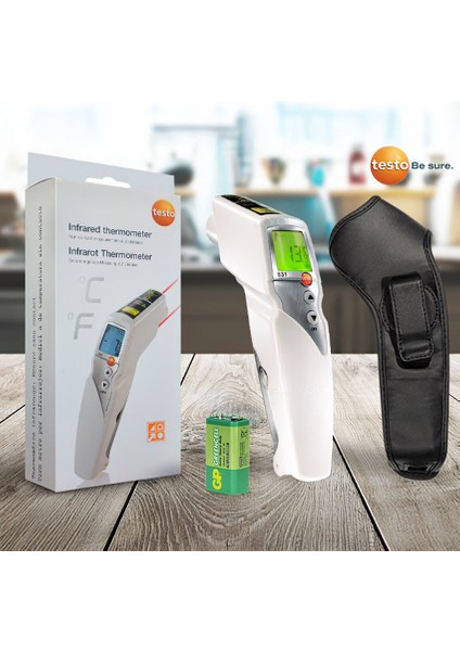 Testo 831 Gıdalar İçin Çift Lazerli Kızılötesi Termometre 210 °c