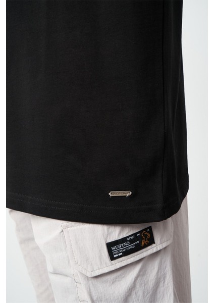 Oversize Dikiş Detaylı Premium Basic T-Shirt