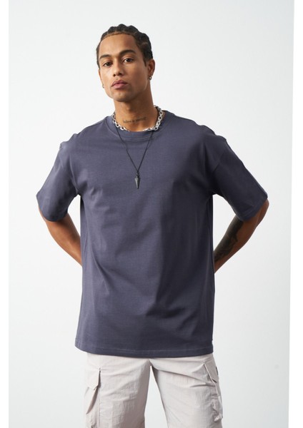 Oversize Dikiş Detaylı Premium Basic T-Shirt