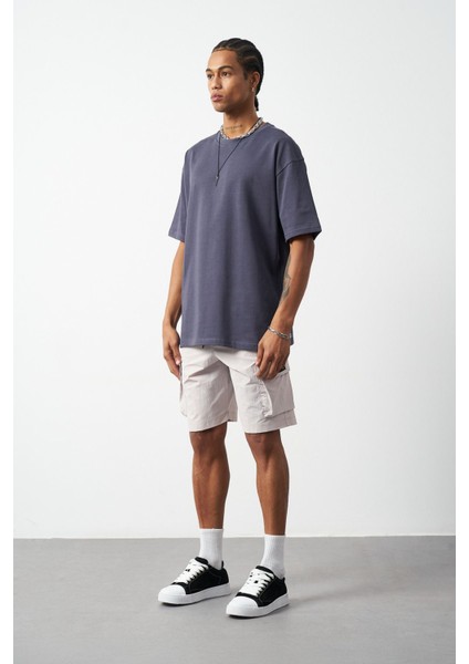 Oversize Dikiş Detaylı Premium Basic T-Shirt