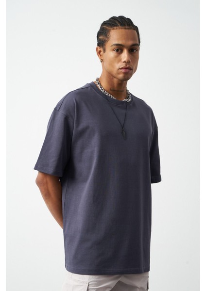 Oversize Dikiş Detaylı Premium Basic T-Shirt