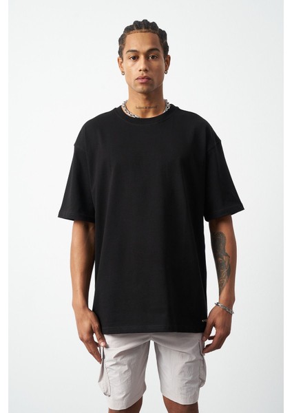 Oversize Dikiş Detaylı Premium Basic T-Shirt