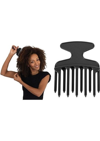 Double Carbon Afro Stil Perma Tarağı 715849