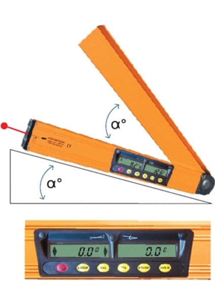 Multi Digit Pro Elektronik Eğim ve Açı Ölçer