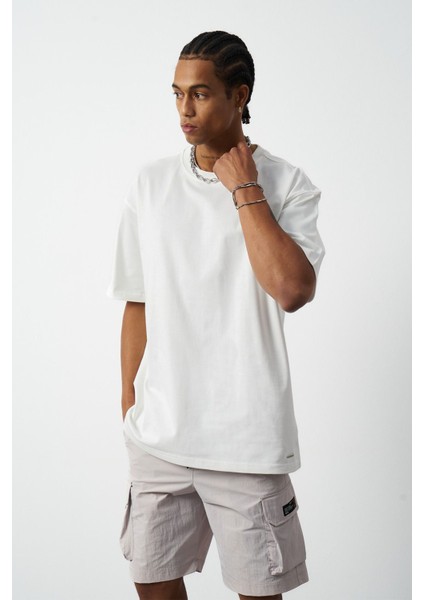 Oversize Dikiş Detaylı Premium Basic T-Shirt