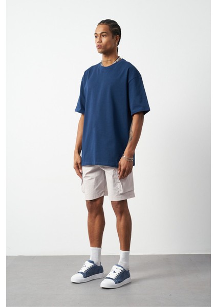 Oversize Dikiş Detaylı Premium Basic T-Shirt