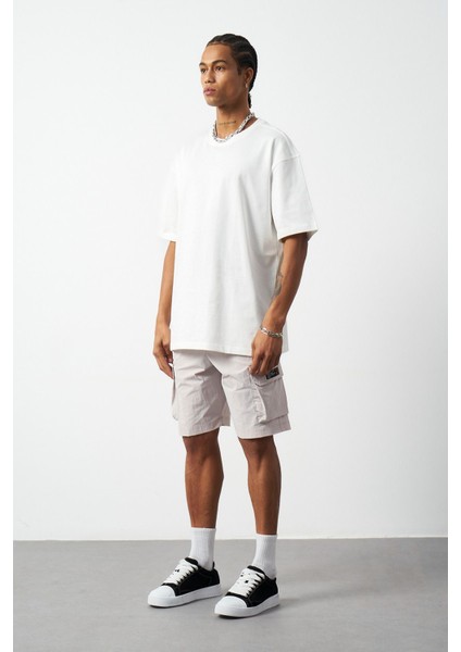 Oversize Dikiş Detaylı Premium Basic T-Shirt