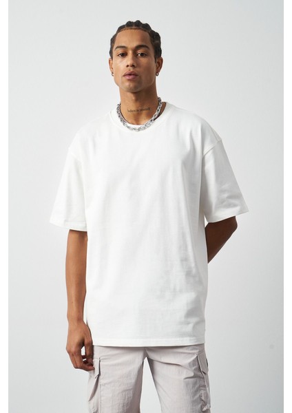 Oversize Dikiş Detaylı Premium Basic T-Shirt