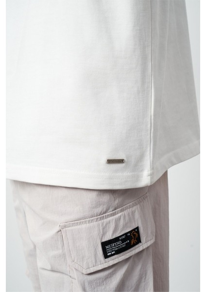 Oversize Dikiş Detaylı Premium Basic T-Shirt