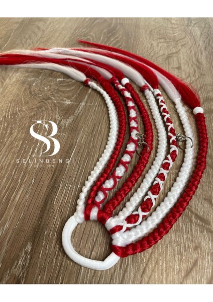 Türk Bayrak Temalı Afrika Örgülü 8 Li Çocuk Tokası Kırmızı Beyaz fırsatları