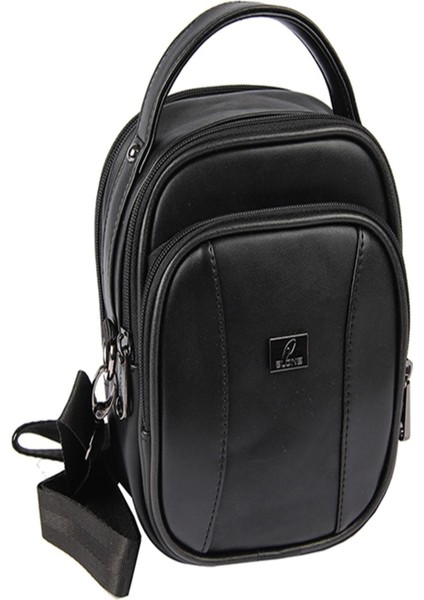 Renkli Erkek El Çantası 2703 Siyah