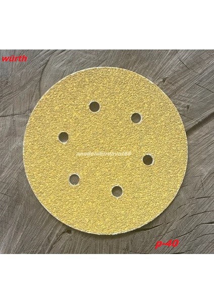 Sahara 150MM Yapışkanlı Zımpara Araç Kuru Zımpara Kağıdı 5 Adet