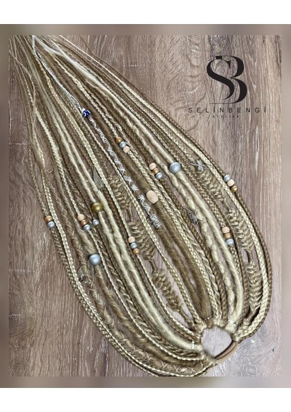 Rasta Mix Afrika Örgü Toka 25'li 50CM - Açık Küllü Kumral & Platin modelleri