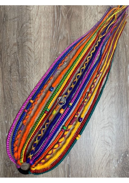 Rasta Mix Afrika Örgü Toka 16LI 50 cm - Rengarenk fiyatları