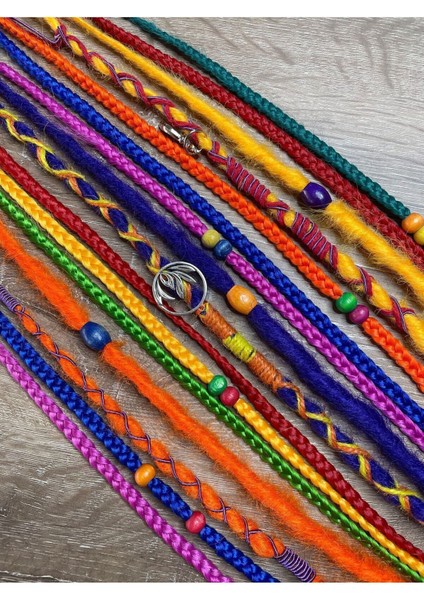 Rasta Mix Afrika Örgü Toka 16LI 50 cm - Rengarenk fırsatları