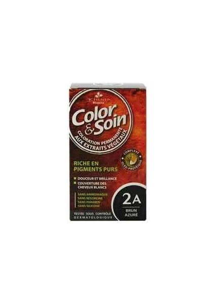 Color And Soin Saç Boyası 2A - Brun Azure Black