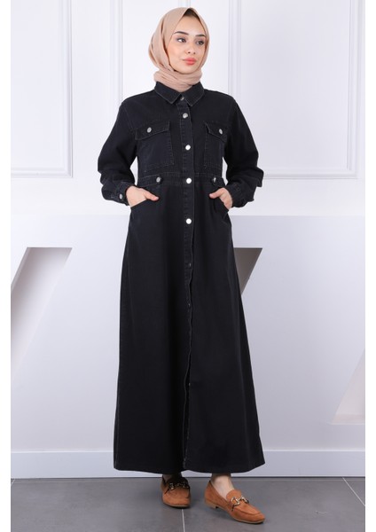 Siyah Cepli Kot Elbise fiyatları
