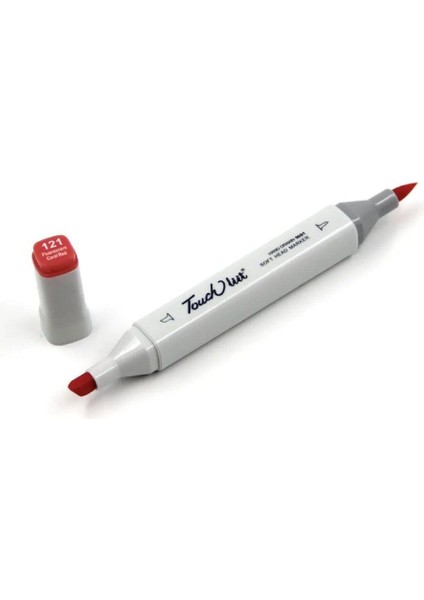 Touchliit Çift Taraflı Marker Kalem Fluorescent Coral Red F121 modelleri