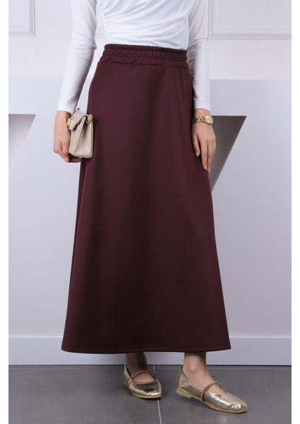 Mürdüm Bel Lastikli Scuba Puf Etek fiyatları