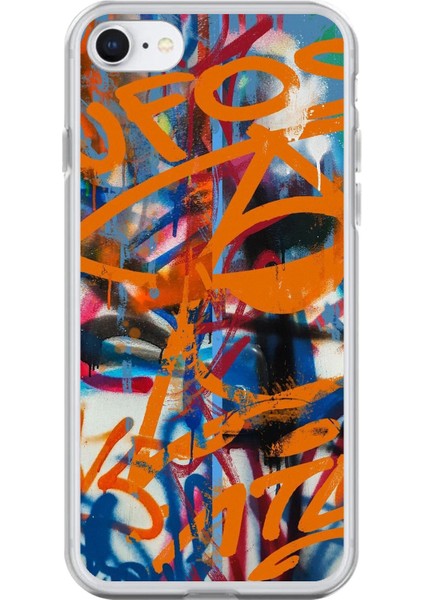 iPhone 6s Plus Uyumlu Şeffaf Kılıf Grafiti 2 Tasarımlı