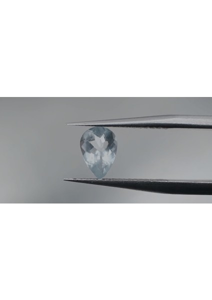 0.59 ct 7.1X5 mm Pear Natural Aquamarine