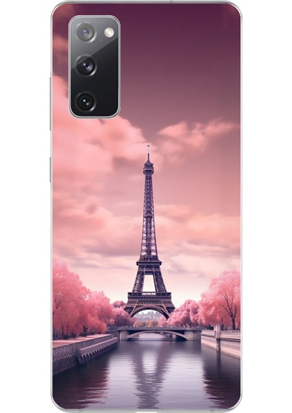 Samsung Galaxy S20 Fe Uyumlu Şeffaf Kılıf Paris 3 Tasarımlı
