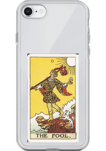 iPhone 7 Uyumlu Şeffaf Kılıf Tarot The Fool Tasarımlı