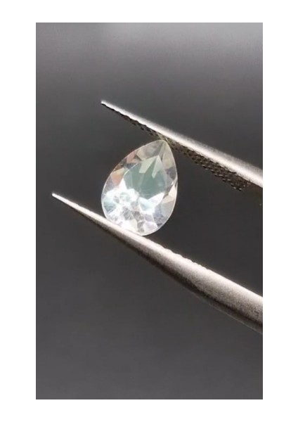 1.52 ct 9X6 mm Pear Natural Very Light Green Amethyst