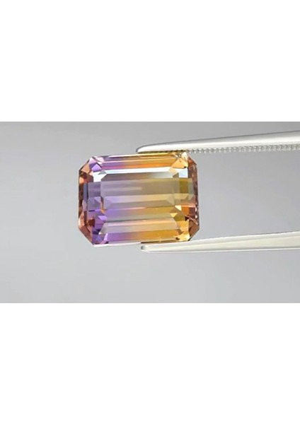6.04 ct 12X9.2 mm Vs Octagon Natural Untreated Yellow & Purple Ametrine, Brazil