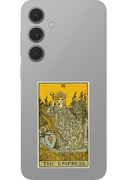 Samsung Galaxy S24+ Uyumlu Şeffaf Kılıf Tarot The Empress Tasarımlı