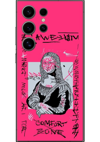 Samsung Galaxy S24 Ultra Uyumlu Şeffaf Kılıf Grafiti 1 Tasarımlı