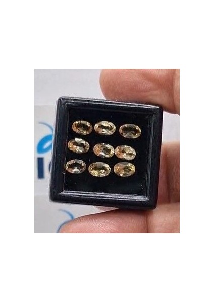 3.96 ct 6X4 mm 9pcs Lot Natural Citrine