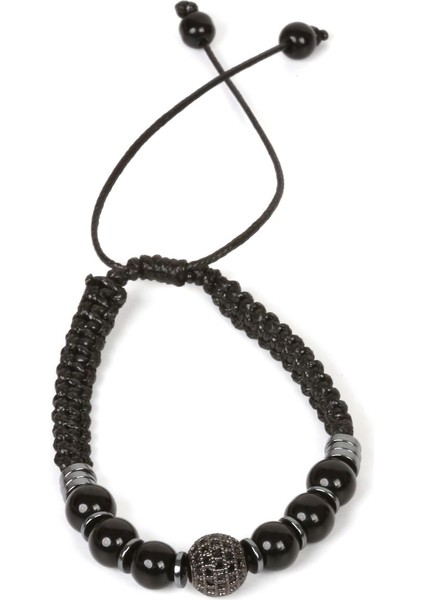 Erkek Zirkonyum Doğal Taş Bileklik