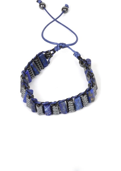 Erkek Hematitli Doğal Taş Bileklik