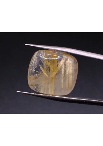 15.10 ct 17.7X15.9 mm Octagon Natural Golden Rutilated Quartz